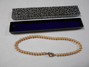 長期保存品　真珠　ネックレス　ワンポイント有り　詳細不明　当時少し使用？