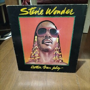 ソウル輸入中古盤レコード　Stevie Wonder HOTTER　than July 　仏盤　Soul スティービー・ワンダー