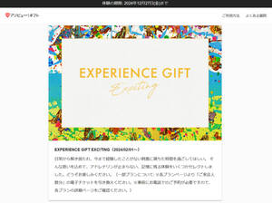 アソビュー EXPERIENCE EXCITING Gift エキサイティング 体験ギフト 定価11930円 有効期限：2024年12月27日まで