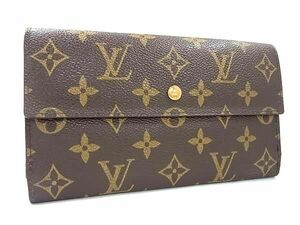 1円 ■極美品■ LOUIS VUITTON ルイヴィトン M61217 モノグラム ポルトフォイユ インターナショナル 三つ折り 長財布 ウォレット FB3033