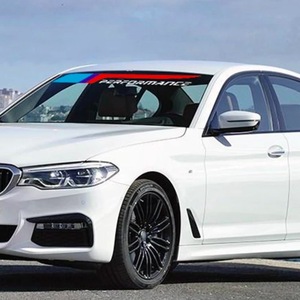 ステッカー PERFORMANCE パフォーマンス ロゴ BMW フロントガラス リア ２枚 ★新品送料無料★ レーシングカラー 100cm F10 F20 E46 E60