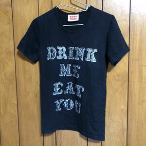 Tシャツ　malko malka マルコマルカ　レディース　黒　ブラック　半袖