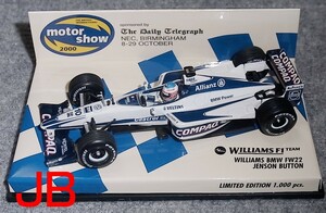 motor show 2000別注 1/43 ウイリアムズ BMW FW22 バトン WILLIAMS NEC バーミンガム