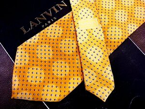 ★良品★3R05430【LANVIN】ランバン「円 ドット 柄」ネクタイ