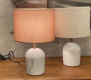 Table lamp marble×brown shede 025(検,ミッドセンチュリー,イームズ,ビンテージ,50