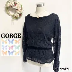 GORGE フレアスリーブレーストップス