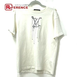 LOUIS VUITTON ルイヴィトン ロゴ アパレル トップス 半袖 半袖Ｔシャツ ホワイト メンズ【中古】