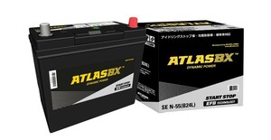 ステップワゴン N-55 N55(AP,UN-55,46B24L,55B24L,互換品)アイドリングストップ車対応 ATLAS アトラス EFB バッテリー 国産車用