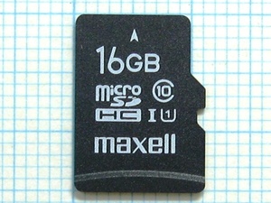 ★maxell micro SDHC メモリーカード １６ＧＢ 中古★送料８５円・１８５円