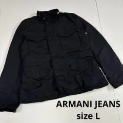 ARMANI JEANS ミリタリージャケット m-65 ナイロン　ネイビー