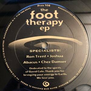 Ron Trent / Joshua / Abacus / Chez Damier / The Foot Therapy EP