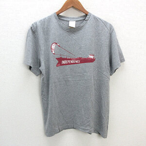 y■INDIA製■アーペーセー/A.P.C INDEPENDNCEプリントTシャツ■灰【 1 】MENS/51【中古】