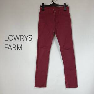 ◎LOWRYS FARM ローリーズファーム ストレッチスキニーパンツ レディース Ｍサイズ ワインレッド色 ストレッチパンツ