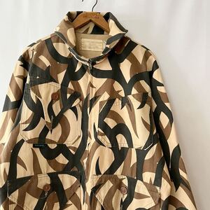 90s DAY ONE CAMOUFLAGE トライバルカモ ハンティングジャケット L USA製 ビンテージ 90年代 デイワン カモフラージュ ASATカモ オリジナル