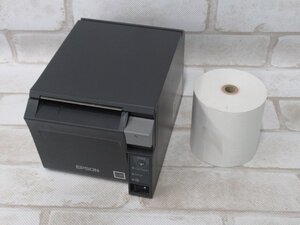 Ω 新N 0254♪ 保証有 EPSON【 TM-T70Ⅱ/M296A 】エプソン レシートプリンタ 印字OK AC無・祝10000！取引突破!!