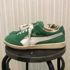 PUMAプーマ LIGAスウェード 緑 スニーカー