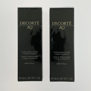 ▽▽ コーセー COSME DECORTE コスメデコルテ AQ スキン フォルミング リキッドファンデーション 401 30mL 2本 未開封品 未使用