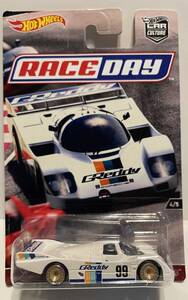 HOT　WHEELS　RACE　DAY　　PORSCHE　962　台紙割れあり