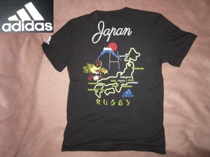 激安 即決！ 新品！ adidas RUGBY アディダス ラグビー ワールドカップ Japan 日本 スカジャン柄 限定 Tシャツ 黒 M