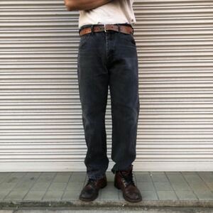 90s Rustler Wrangler ラスラー ラングラー デニムパンツ Black Denim Pants 80s ヴィンテージ ブラックデニム 後染め W34 L30 88cm