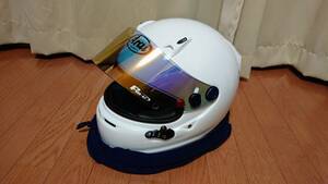 ◆◇17年2月20日製造 Arai カート用ヘルメット SK-6 PED サイズ:57-58cm(M) Fm-vミラーシールド装着◇◆