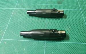 ■CABL-MIC-01　 TA3Fかな　mini XLR 3pin メス コネクタ No Brand　New Old stock ２個　セットです