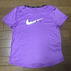 NIKE RUNNING WOMEN’S DRI-FIT SHORT SLEEVE T-SHIRTS size-S(着丈55身幅46) 中古(美品) 送料無料 NCNR