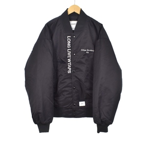 ダブルタップス WTAPS TEAM JACKET NYLON TWILL ジャケット ジャンパー ブルゾン 2 黒 ブラック 222TQDT-JKM01 メンズ