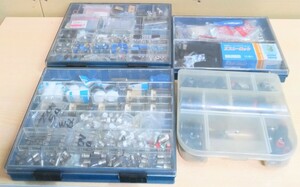 電気工事 電気材料 いろいろ 道具 部品 大量 画像判断 現状渡し品 工具ケース パーツケース ②