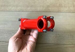 ★1点のみ 未使用 100mm レッド 25.4mm OS 即決 オールドMTB OLD MTB