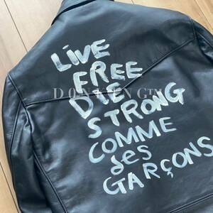 2024年購入 黒 40 新品 コムデギャルソン COMME des GARCONS 青山限定 Lewis Leathers ルイスレザー Lightning ライトニング 391T タイト