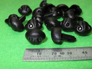 【●DOG NOSE15ｍｍ◎20個●】☆リアル 犬ハナ☆ 黒 クロ ブラック イヌ鼻 犬鼻 ドッグノーズ　編み物　編物　羊毛　ハンドメイド 【即決】