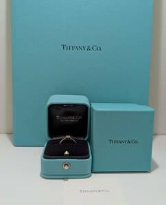 【21389】 TIFFANY＆Co ティファニー リング D0.29ct ダイヤ Pt950 プラチナ 刻印 約3.3ｇ 箱 鑑定書有 ブランド アクセサリー ジュエリー