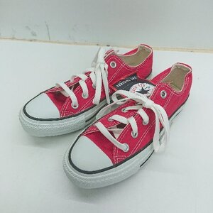 ◇ Θ ◎●未使用● CONVERSE コンバース M9696 スニーカー サイズ22.5 レッド レディース E