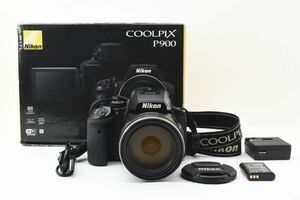 【1円~】 Nikon COOLPIX P900 ブラック 箱付き ニコン クールピクス コンパクトデジタルカメラ 動作未確認 ジャンク 39258826