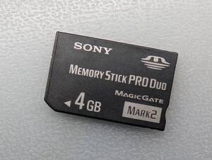 SONY Memory Stick PRO Duo 4GB MS-MT4G ケース付き ソニー メモリースティック プロ デュオ PSP メモリーカード 動作確認済み