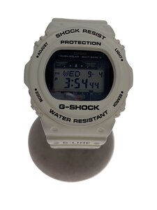 CASIO◆ソーラー腕時計・G-SHOCK/デジタル/WHT/WHT