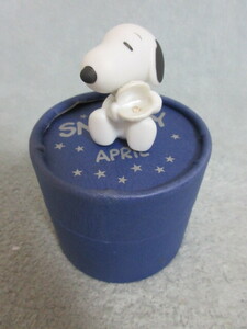 ●美品●SNOOPY●誕生石スヌーピー 4月 ダイヤモンド●陶器●