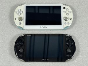 SONY PCH-2000 PSVita PlayStation Vita 本体 2台 セット ホワイト/ライトブルー ブラック/グレー ソニー ヴィータ 【ジャンク品】