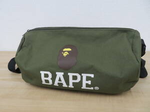 BAPE ベイプ a bathing ape アベイシングエイプ ドラムバッグ ショルダー ボストン バッグ 現状品 激安1円スタート