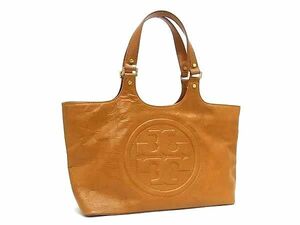 1円 ■美品■ TORY BURCH トリーバーチ レザー ハンドバッグ トートバッグ ショルダー 肩掛けかばん レディース ブラウン系 FE0040