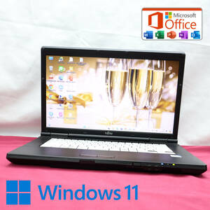 ★美品 2世代500GB★A552/E Celeron B730 Win11 MS Office 中古品 ノートPC★P73134