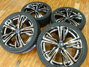 O 送料無料 Weds レオニス AR 19 5H114.3 8J+50 245/40R19 エスティマ C-HR オデッセイ エリシオン ヴェゼル アテンザ MAZDA6 CX-3 フーガ