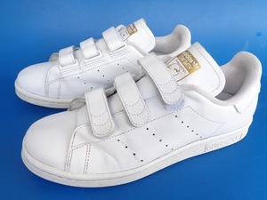 14675■15年製 adidas stansmith CF アディダス スタンスミス ベルクロ コンフォート 顔つき 白 金 25.5 S75188