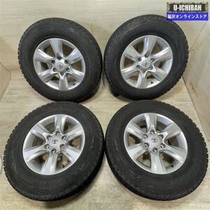 トヨタ プラド 純正 7.5-17+25 6H139.7 ブリヂストン DM-V1 265/65R17 17インチ スタッドレス 4本セット 009