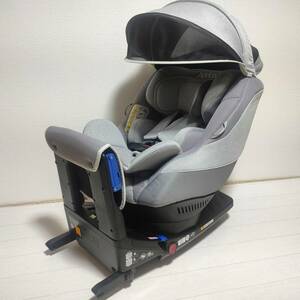 【送料込】アップリカ 美品 クルリラ AD ISOFIX チャイルドシート 新生児～ 回転 ターン クリーニング済 フラディア 