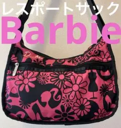 レスポートサック　Ｂａｒｂｉｅ　ショルダーバッグ　ブラック＆ピンク