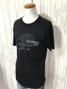 お勧め・【グラフィックデザインTシャツ】columbia コロンビア 黒 L　ヴィンテージ