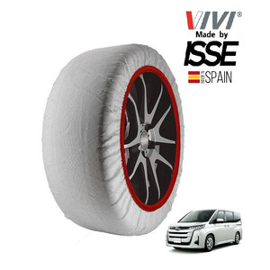 VIVI正規品 ISSE製造 SNOW SOCKS トヨタ ノア MZRA90W 205/60R16 16インチ フロント スノーソックス 布 タイヤ チェーン 非金属 スペイン製