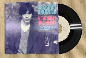 EP JACKSON BROWNE In The Shape Of A Heart ジャクソン・ブラウン 両面とも同曲収録 US PROMO アメリカ プロモ盤 白レーベル 7-69543